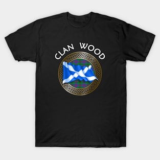 Clan Wood Crest & Tartan Knot T-Shirt
